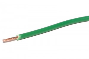 EQUIPMENT WIRE 0,50mm2 GREEN 1m