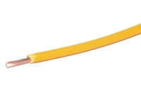 EQUIPMENT WIRE 0,50mm2 YELLOW 1m