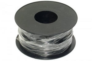 EQUIPMENT WIRE 0,22mm2 BLACK 100m roll