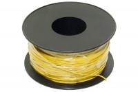 EQUIPMENT WIRE 0,22mm2 YELLOW 100m roll