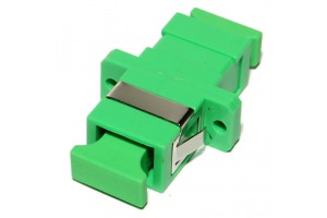 SC-ADAPTER, APC, SM simplex, green