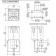 USB 2.0 TYPE-A DUAL FEMALE TO PCB - vertical