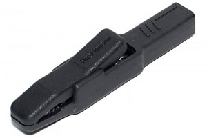 4mm CROCODILE CLIP 300V BLACK