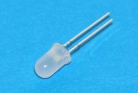 COLOR CHANGING 5mm RGB-LED 2-PIN white matt