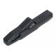 4mm CROCODILE CLIP SHIELDED BLACK