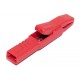 4mm CROCODILE CLIP SHIELDED RED