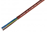SILICONE CABLE 3x 0,75mm2 BROWN 1m