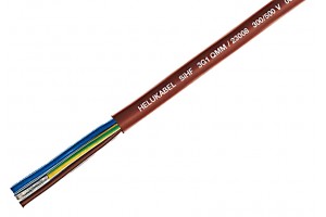 SILICONE CABLE 3x 1,50mm2 BROWN 1m
