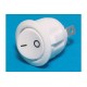 ROCKER SWITCH ROUND 1-POLE ON/OFF 10A 250VAC white