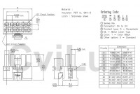 3,0mm 10pole female wire, metal latch UL 94V-0 dwg