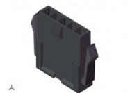3,0mm 1x3pole male wire panel mount UL 94V-0