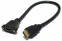 PANEL MOUNT HDMI CABLE 40cm