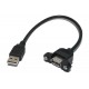USB-2.0 A-UROS/NAARAS PANEELILIITIN 30cm
