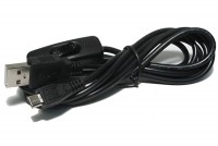 USB TYPE-A/microB POWER CABLE WITH SWITCH 1,5m
