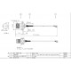 U.FL - TNC(F)ST SQFlange+O-ring L57mm dwg