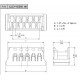 1.27mm 8pole female wire housing for crimp dwg