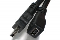 USB-2.0 miniB JATKOKAAPELI 1m