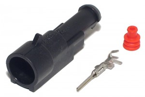 AMP SuperSeal CONNECTOR RECEPTABLE 1-POLE