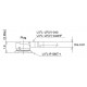 U.FL - U.FL 100mm Ø0,81mm Micro Coaxial Cable dwg