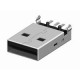 USB-A male RA smd black