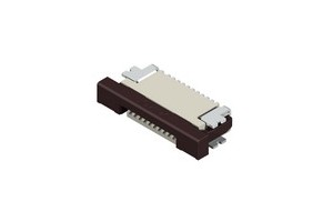 FFC 1,00mm 16pole horizontal smd bottom ZIF tube