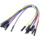 JUMPER WIRE FEMALE/FEMALE MULTICOLOR 18cm 10pcs