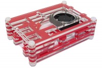 RASPBERRY PI 3 CLEAR CASE ENCLOSURE WITH FAN