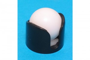 BALL CASTER WITH 3/4" PLASTIC BALL