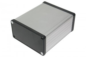 CLEAR ANODIZED ALUMINUM ENCLOSURE 53x103x120mm