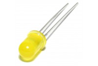 LED 5mm YELLOW 60deg 12V WITH RESISTOR