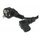 POWER CORD ANGLE BLACK 5m