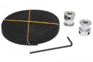 TIMING BELT SET 16T/5mm PULLEY+GT2 BELT 2m