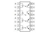 OPTOCOUPLER CNY74-4 DIP16