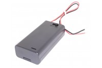 BATTERY HOLDER 2x AA WITH SWITCH