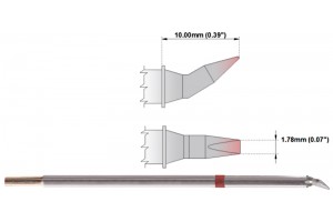 Thermaltronics SOLDER TIP 1,78mm CHISEL BENT 30° (STTC-898)