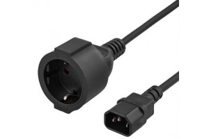 UPS POWER CORD IEC MALE / SCHUKO FEMALE 1m