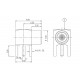 MCX(F) R/A Jack PCB 3,9mm leg