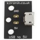 Kitronik 5109 Micro USB to 5V breakout