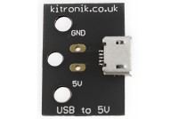 Kitronik 5109 Micro USB to 5V breakout