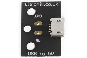 Kitronik 5109 Micro USB to 5V breakout