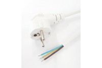 POWER CORD ANGLE 3m WHITE