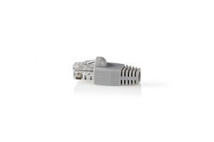 RJ45 CAT6e (8P8C) CONNECTOR +GRAY BOOT