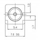 SMA(F)- CONNECTOR ST JACK PCB EDGE