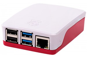 Raspberry Pi 4 PLASTIC ENCLOSURE REDWHITE