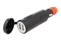 USB AUTOLATURI 5V 2x3,1A Taittuva