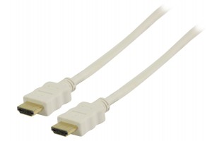 HDMI-KAAPELI 1,0m VALKOINEN