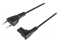 EURO POWER CORD IEC C7 BLACK 1,8m