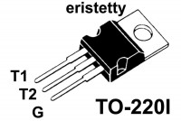 TRIAC 12A 600V 10/10mA TO220I