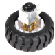 MICRO METAL GEAR MOTOR WITH WHEEL 6V 50RPM