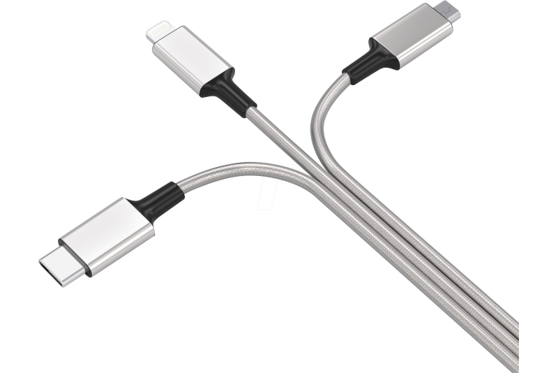 Usb kaapeli a usb c microusb lightning 1 2m hopea partco